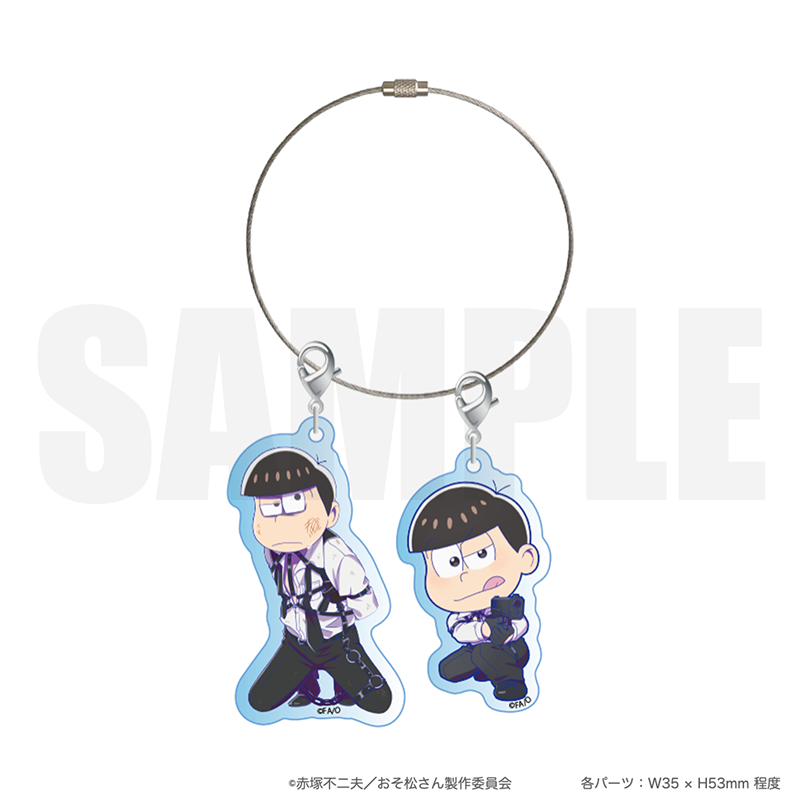 2025年11月発送【おそ松さん】「等身絵＆ミニキャラ」キーホルダー（全6種）- FavoteriA潜入捜査 -