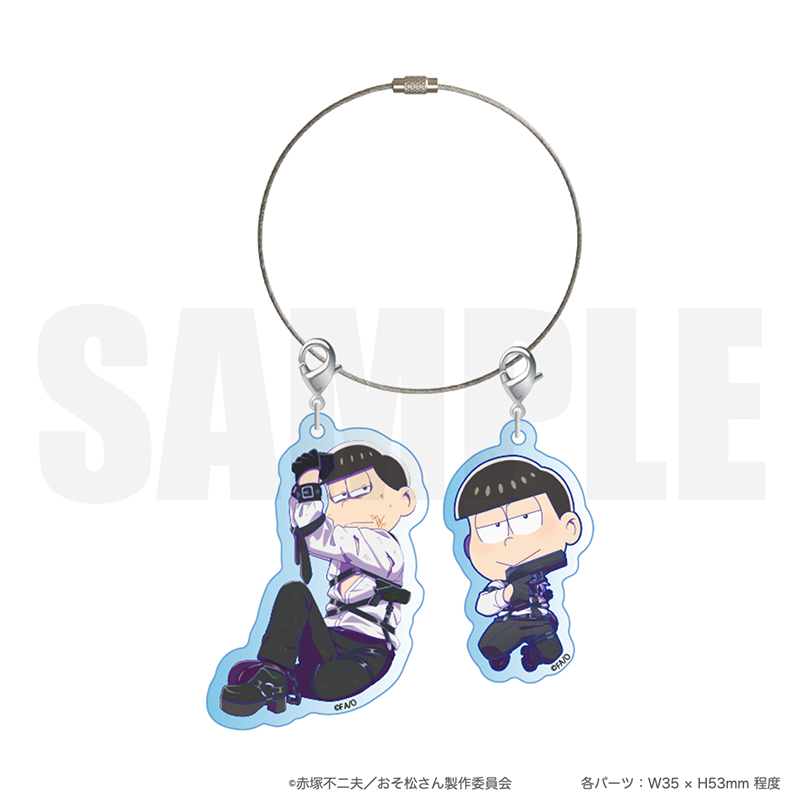 2025年11月発送【おそ松さん】「等身絵＆ミニキャラ」キーホルダー（全6種）- FavoteriA潜入捜査 -