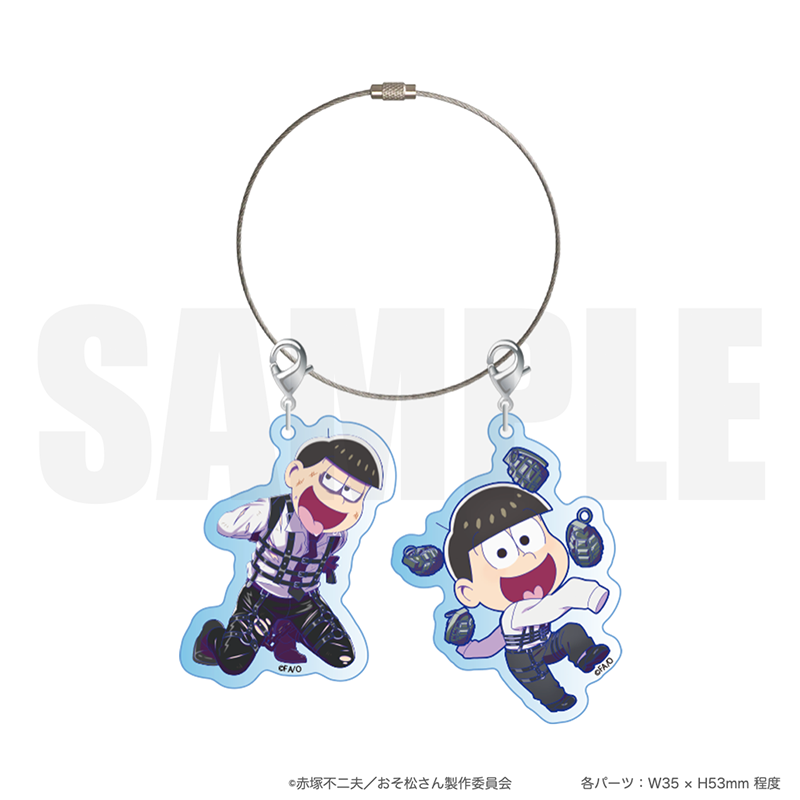 2025年11月発送【おそ松さん】「等身絵＆ミニキャラ」キーホルダー（全6種）- FavoteriA潜入捜査 -