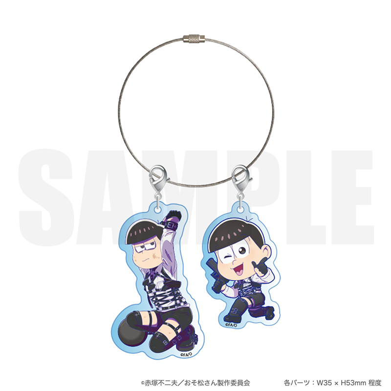 2025年11月発送【おそ松さん】「等身絵＆ミニキャラ」キーホルダー（全6種）- FavoteriA潜入捜査 -