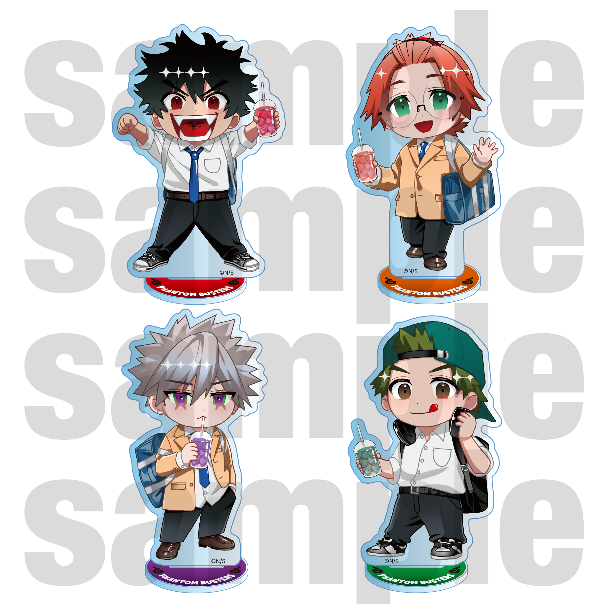 ファントムバスターズ 名場面ジオラマ アクリルスタンド 缶バッジ 8種 ファントムバスターズ 名場面ジオラマ アクリルスタンド 缶バッジ 8種